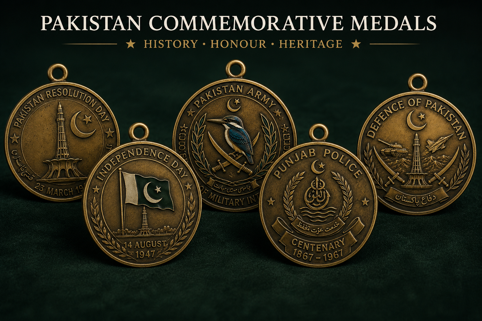 Pakistan Commorative medals