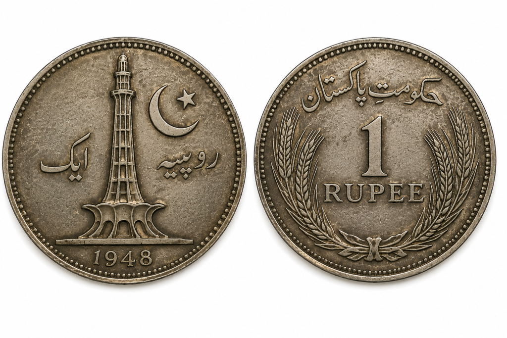 1948 Pakistan One Rupee