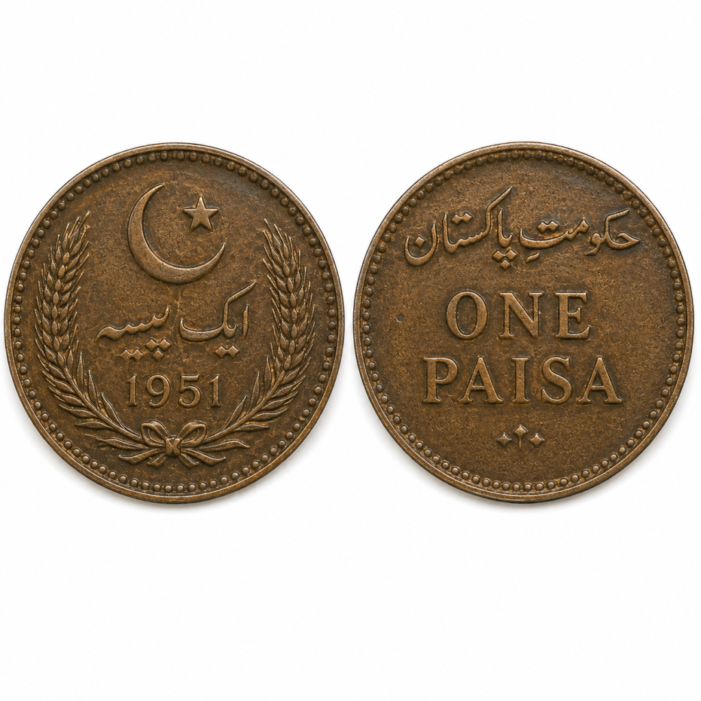 1951 One Paisa Coin